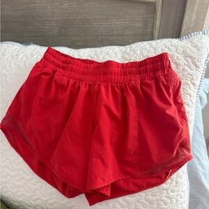 lululemon athletica Red Athletic Shorts